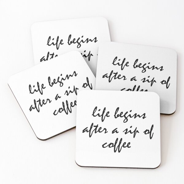 Item preview, Life Begins With A Sip Of Coffee designed and sold by neodiseno.