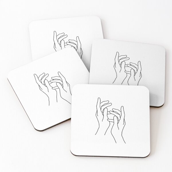 Item preview, line design of a pair of fingers designed and sold by yusufstry.