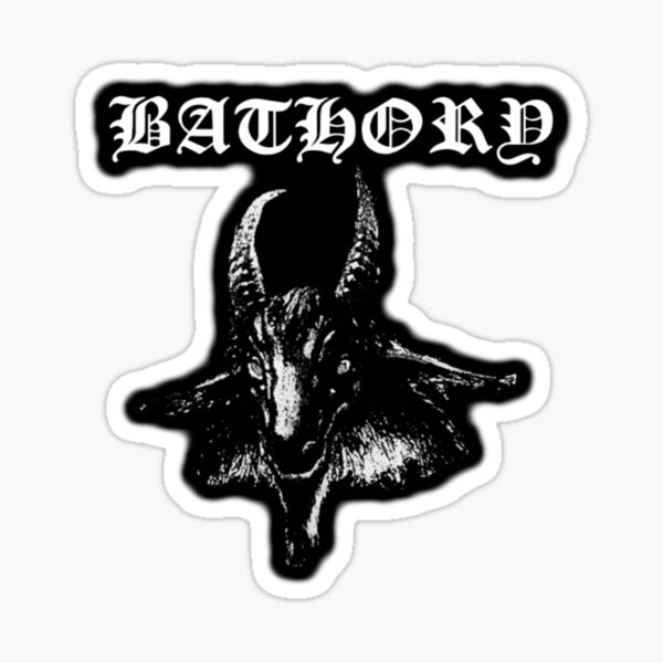 Bathory Goat Logo Black Metal Sticker