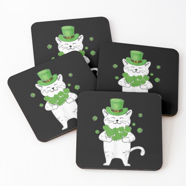 Item preview, Funny St Patrick's Day Leprechaun Cat Cat Lovers  designed and sold by christinero2.