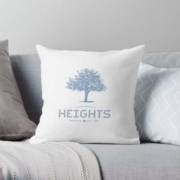 Heights Tile & Tree - Heights Design Collection - Houston Heights Throw Pillow