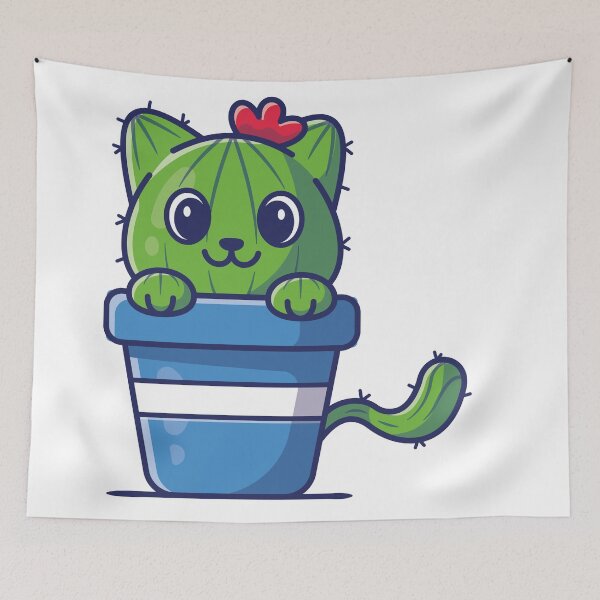 Item preview, Cactus cat designed and sold by Remitoutcourt.