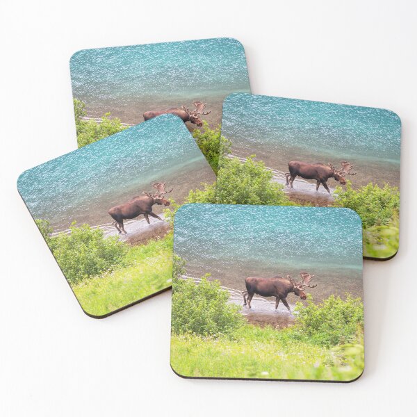 Item preview, Moose canvas, Moose, animal, animals, Moose wall art, Moose artwork, wild, Moose art, Moose painting designed and sold by eyesight4vision.