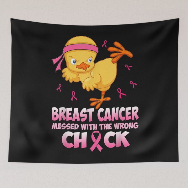 Item preview, Breast Cancer Messed With The Wrongs Chick funny designed and sold by simonbucholz.