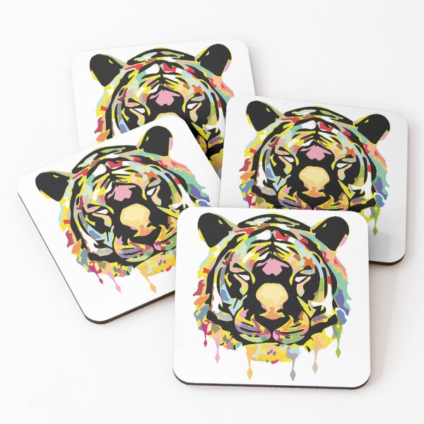 Item preview, The Colorful Tiger - Fearless artwork designed and sold by NETRODESIGNS.