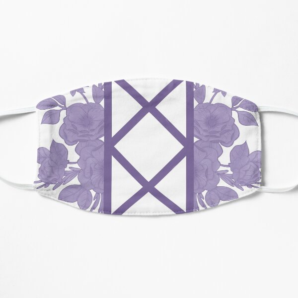 Bureau of Balance floral - Lavender Flat Mask