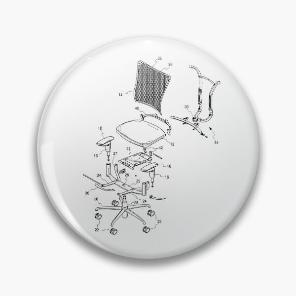 Item preview, Office Rolling Chair Exploded No 1 Black designed and sold by UsumStudy.