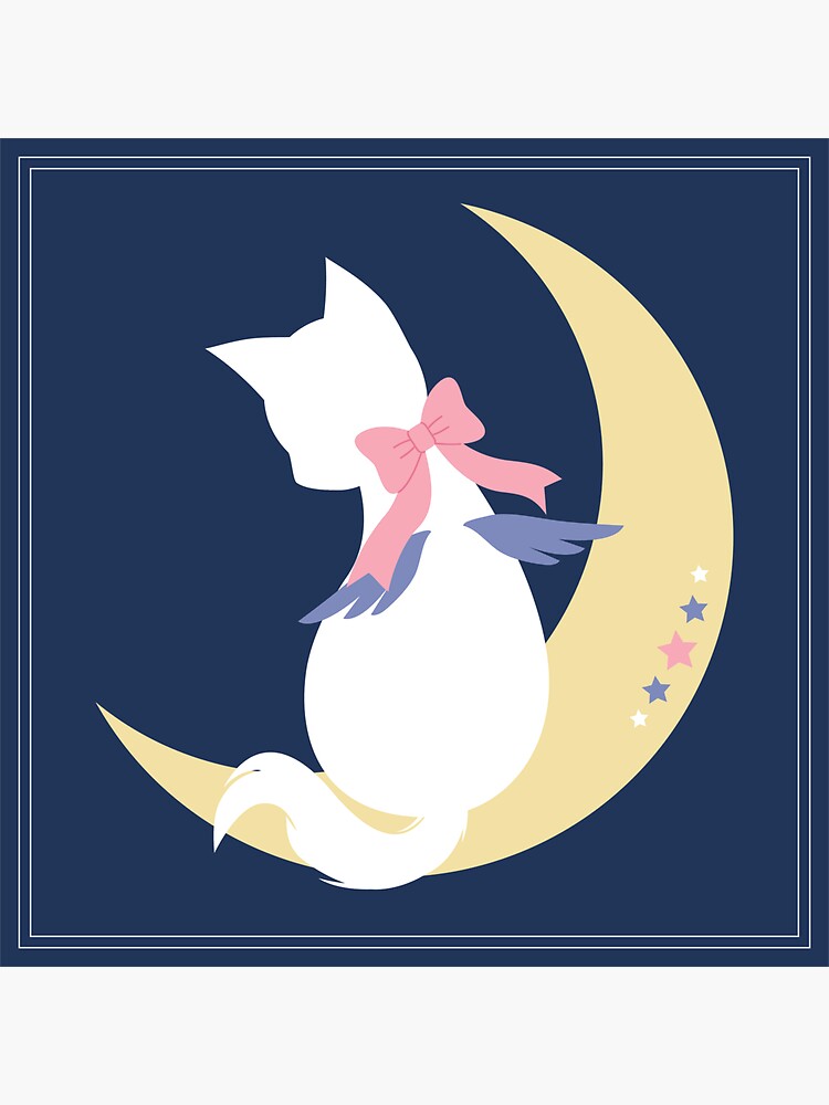 Angel Starlight Cat on the Moon by lucidly