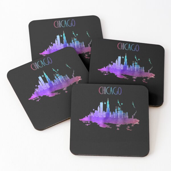 Item preview, Chicago Watercolor Skyline Beautiful Chicago designed and sold by simonbucholz.
