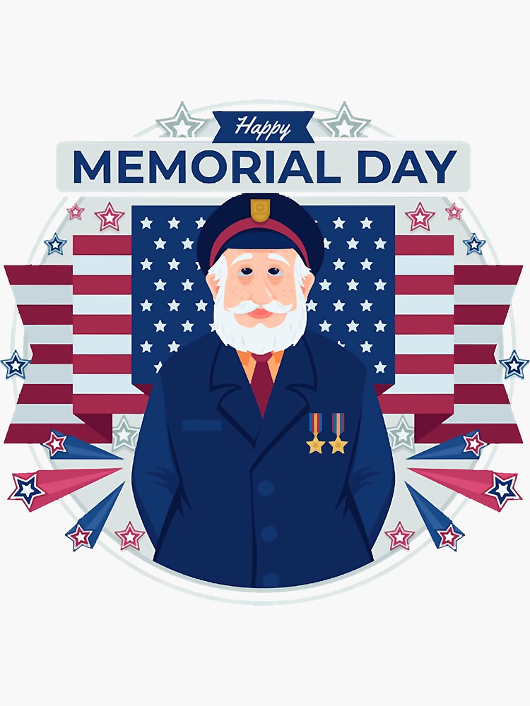 "Memorial day 2021 " Sticker for Sale by Danais7772 Redbubble