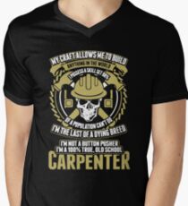 Carpenter - Old School Carpenter Men's V-Neck T-Shirt