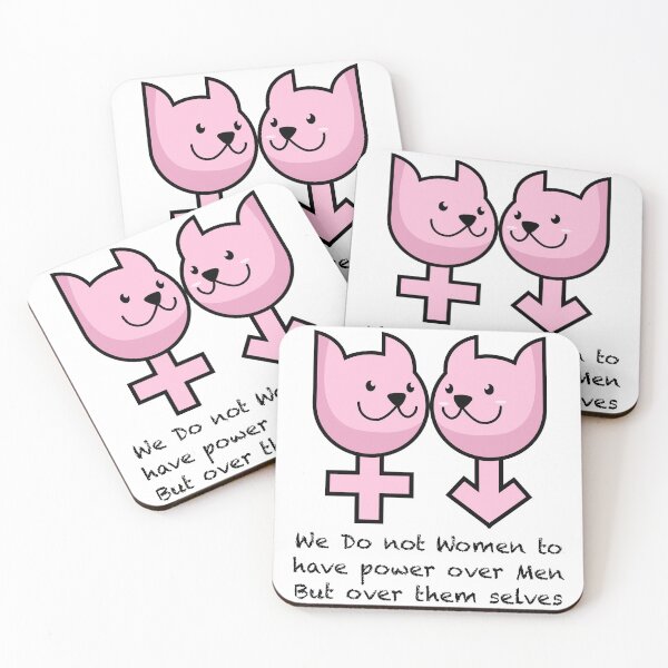 Item preview, Couple Cat Know Feminist Cute Pink | Cat Know Feminist designed and sold by artbibun.