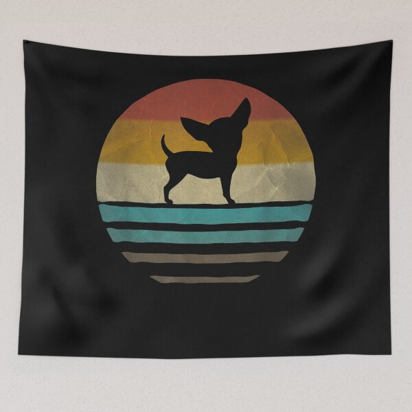 Item preview, Chihuahua Dog Retro Vintage 60s 70s Silhouette Breed Gift designed and sold by simonbucholz.