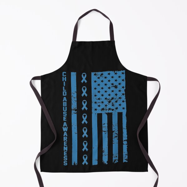 Item preview, Child Abuse Prevention Awareness Costume Ribbon America Flag designed and sold by simonbucholz.