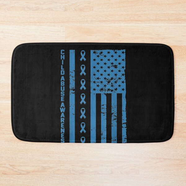Item preview, Child Abuse Prevention Awareness Costume Ribbon America Flag designed and sold by simonbucholz.