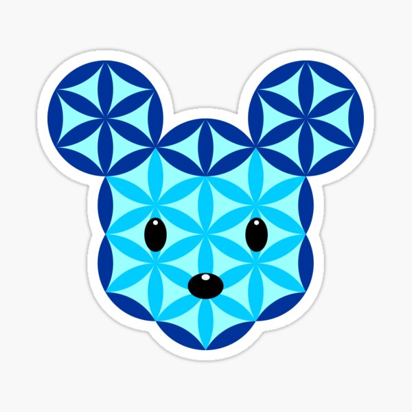 The Mouse Of Life - Eyes Down, T06/Blue. Sticker