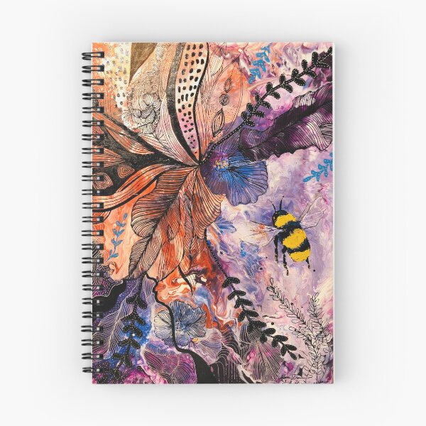 Item preview, Contours of Nature Series: Bee | Acrylic on Canvas designed and sold by Misfit-Prints.
