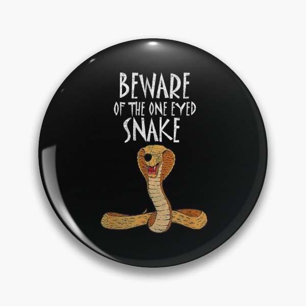 Item preview, Beware Of The One Eyed Snake Distressed Look By Yoray  designed and sold by dannareyansh.