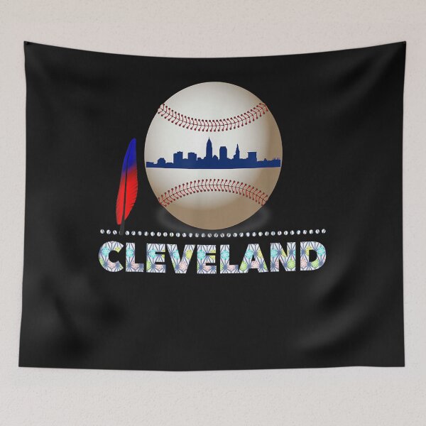 Item preview, Cleveland Hometown Indian Tribe Tshirt Ball with Skyline designed and sold by simonbucholz.