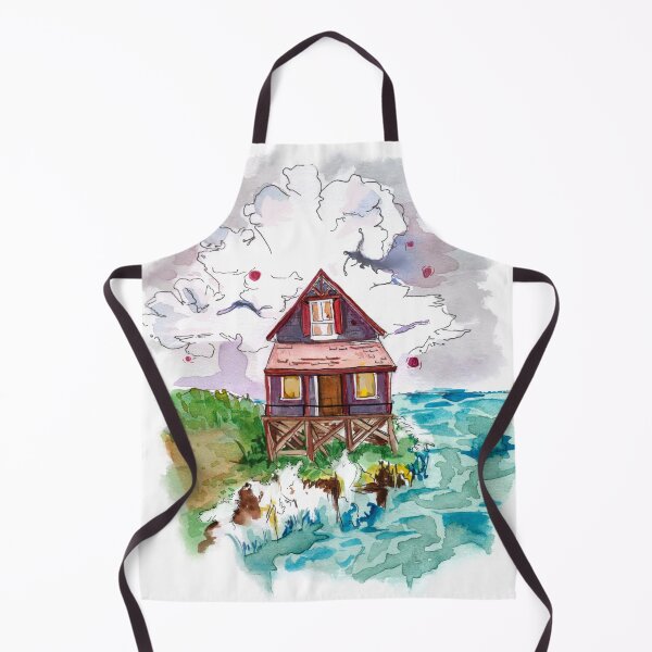 Item preview, Summer Cottage on the Shore with Ocean View designed and sold by ObservantPoet.