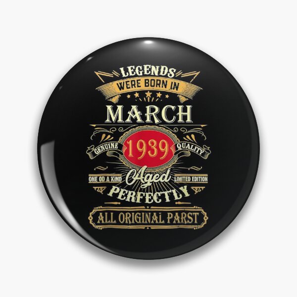 Item preview, Legends Were Born In March 1939 82th Birthday Gifts  designed and sold by dannareyansh.