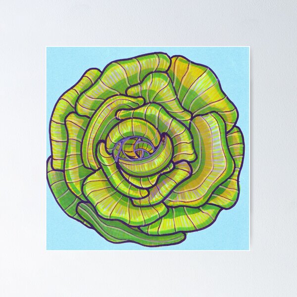 Item preview, Tarnished Cabbage Rose Mandala designed and sold by SarahHogmanArt.