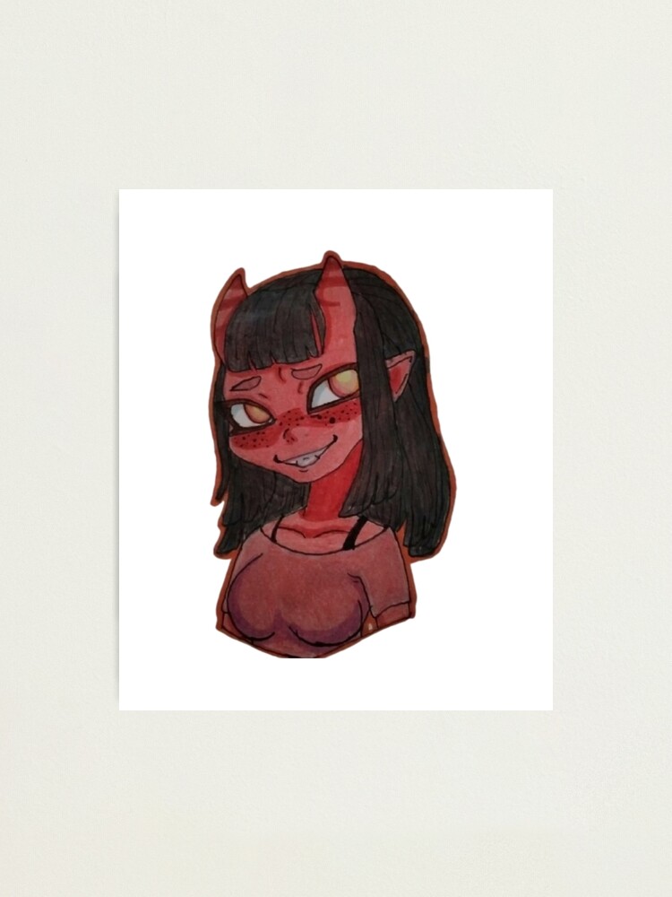 " Meru The Succubus Flowers Arts" Photographic Print By Jamai27 | Redbubble