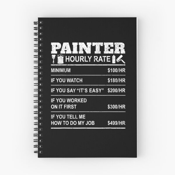 Item preview, Funny Painter Hourly Rate Painting Painters Employee Labor  designed and sold by dannareyansh.