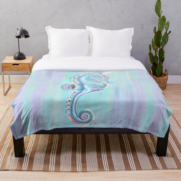 Item preview, Caballito de mar azul unicornio designed and sold by Linda Sholberg.