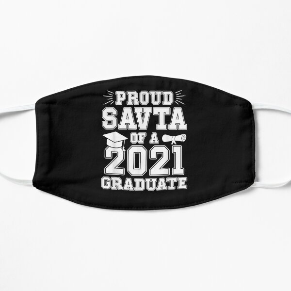 Proud Savta Of A 2021 Graduate Graduation Hebrew Grandma Flat Mask