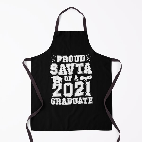 Proud Savta Of A 2021 Graduate Graduation Hebrew Grandma Apron
