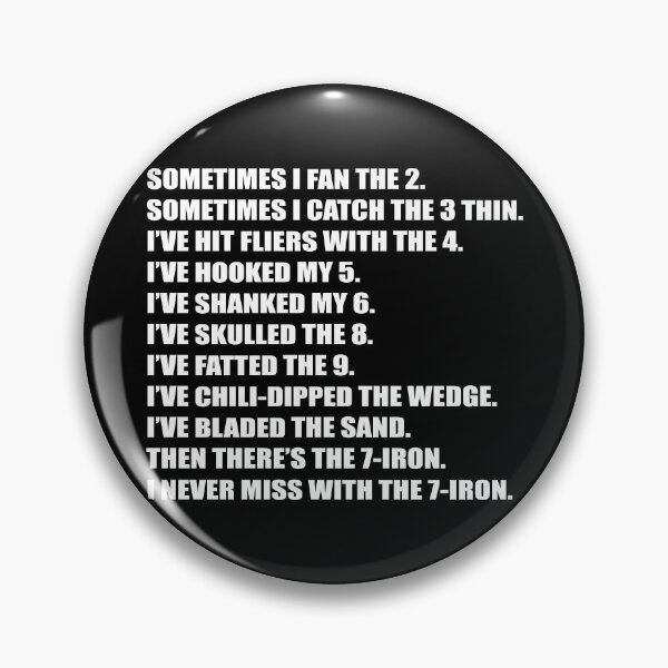Item preview, Never Miss With The 7-Iron designed and sold by IntentBaseball.