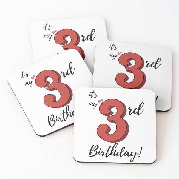 Item preview, It's My Third Birthday quote designed and sold by WayneTower.