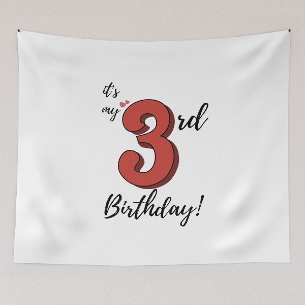 Item preview, It's My Third Birthday quote designed and sold by WayneTower.