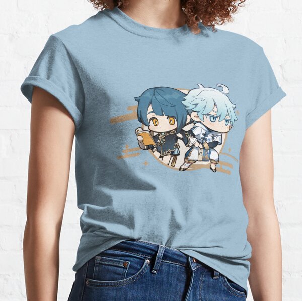 Xingqiu & Chongyun | Genshin Impact Stickers "Drag" Classic T-Shirt