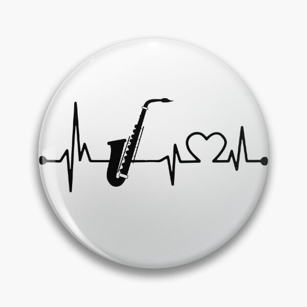 Artikelvorschau, SAXOPHONE HEARTBEAT entworfen und verkauft von bestteez.