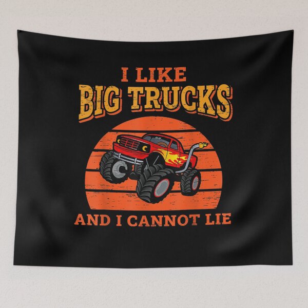 Item preview, Retro I Like Big Trucks And I Cannot Lie Monster Trucks Car  designed and sold by dannareyansh.