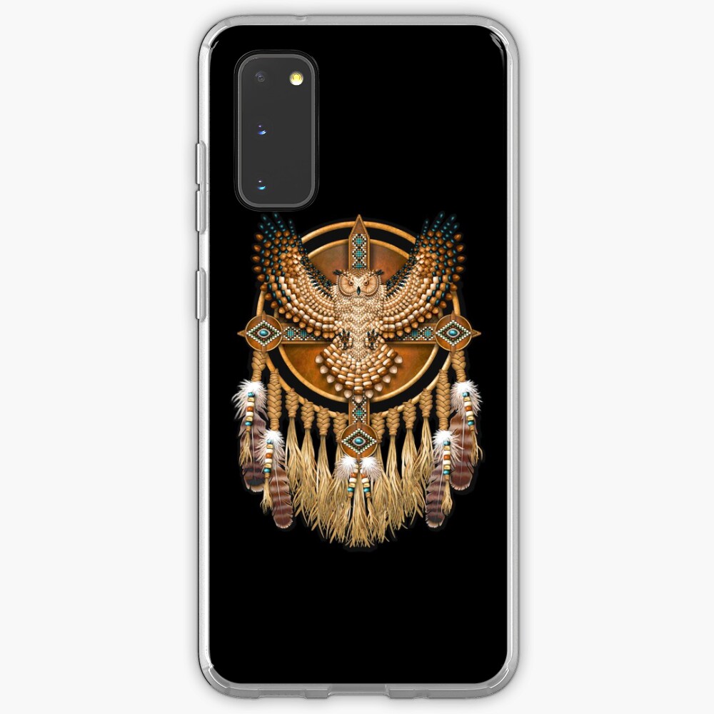 Native American Beadwork Owl Mandala Case & Skin for Samsung Galaxy