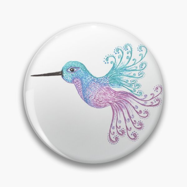 Item preview, Wispy Hummingbird designed and sold by HappyBeeAnnie.