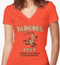 Vamanos Pest (Breaking Bad) Women's Fitted V-Neck T-Shirt