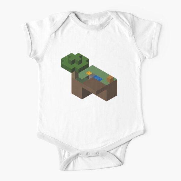 Skyblock Short Sleeve Baby One Piece Redbubble - roblox steve's one piece vip server free