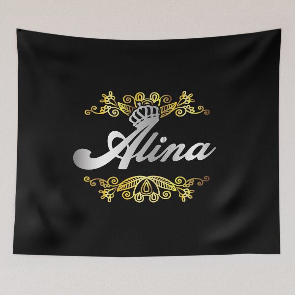 Item preview, Alina name design - Alina- i'm  Alina,  gift for Alina- Happy birth day Alina, female name design  designed and sold by BAYIDESIGNER.