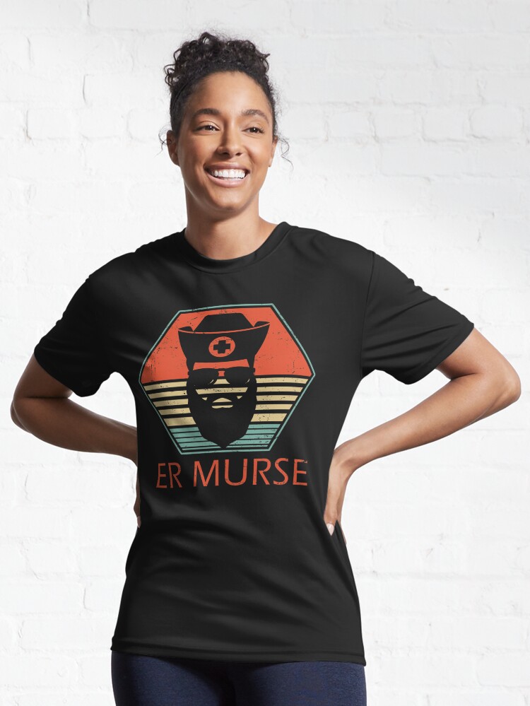 Discover ER Murse Funny Male Nurse | Active T-Shirt