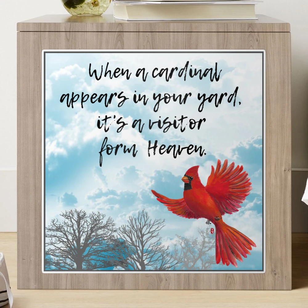 When a cardinal appears in your yard, it's a visitor from Heaven. Custom  memory quilt labels