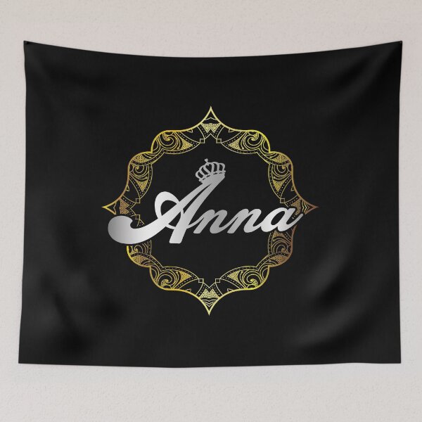 Artikelvorschau, Anna Namensentwurf - Anna - ich bin Anna, Geschenk für Anna - Alles Gute zum Geburtstag Anna weiblicher Namensentwurf entworfen und verkauft von BAYIDESIGNER.