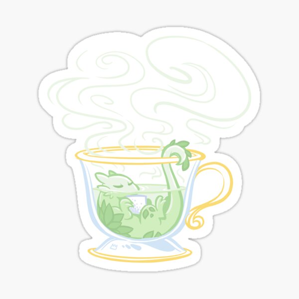 Dragon Doodles: Tea Sticker