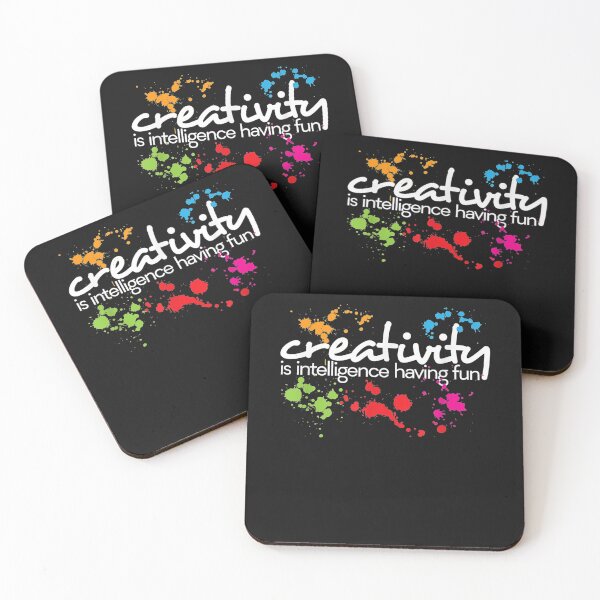 Item preview, Creativity is intelligence having fun colorful art designed and sold by simonbucholz.
