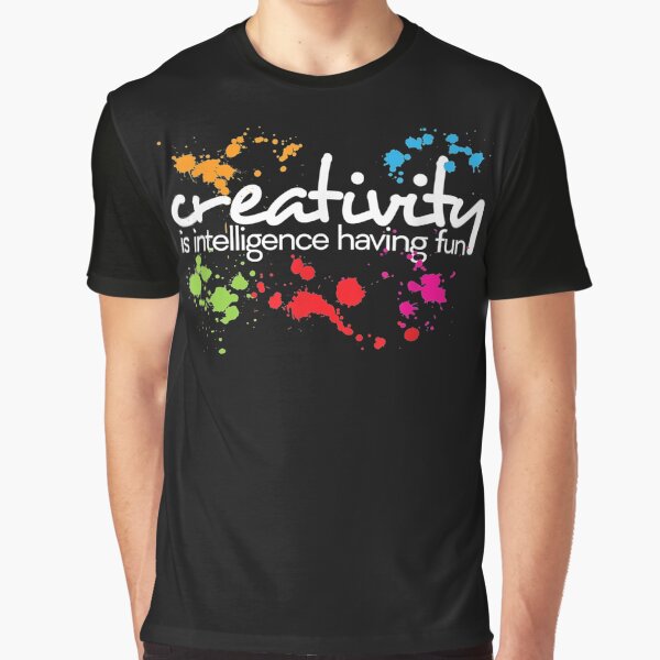 Item preview, Creativity is intelligence having fun colorful art designed and sold by simonbucholz.