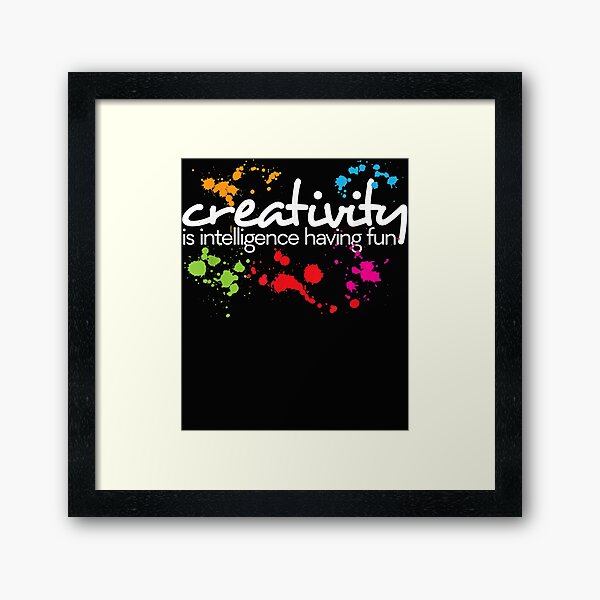 Item preview, Creativity is intelligence having fun colorful art designed and sold by simonbucholz.