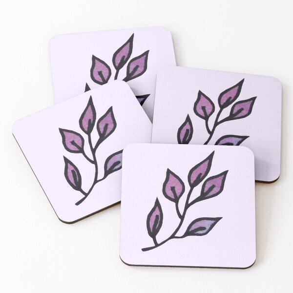 Item preview, Handrawn Purple Watercolour Leaf designed and sold by lakhum.